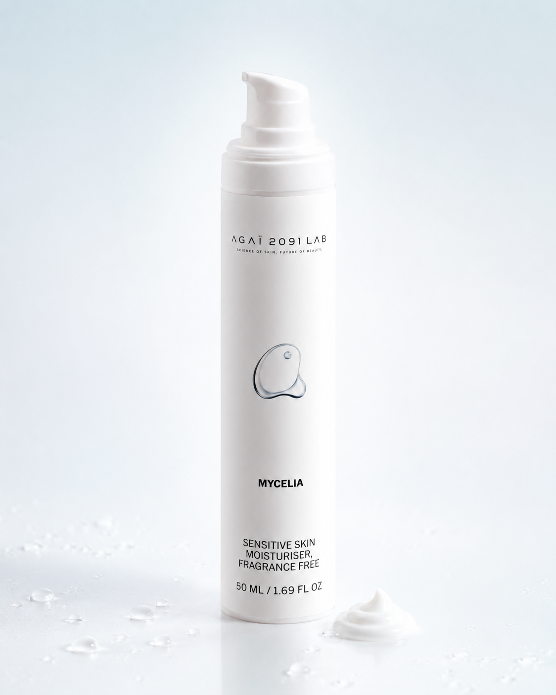 Crème visage sans parfum MYCELIA peaux sensibles - AGÄI 2091 LAB